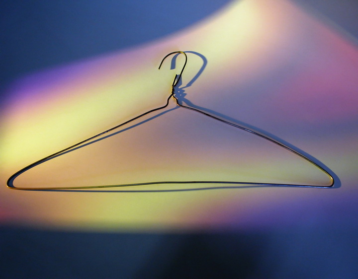 Lonely wire hanger